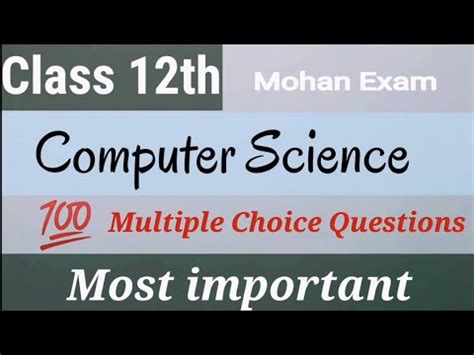 Computer Science Multiple Choice Questions 100 Most Important