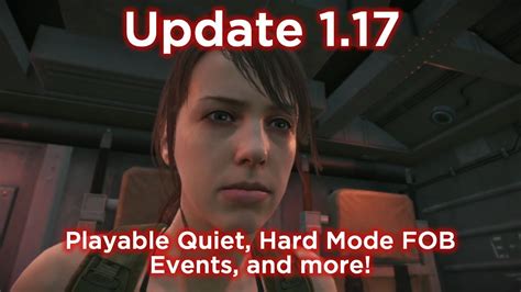 Metal Gear Solid V Update 1 17 Quiet In FOBs FOB Event Hard Modes