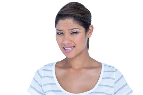 Premium Photo Pretty Brunette Looking At Camera