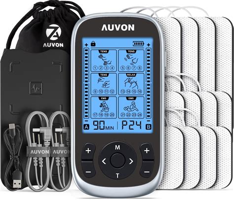 Amazon AUVON Rechargeable Digital TENS Unit Muscle Stimulator With