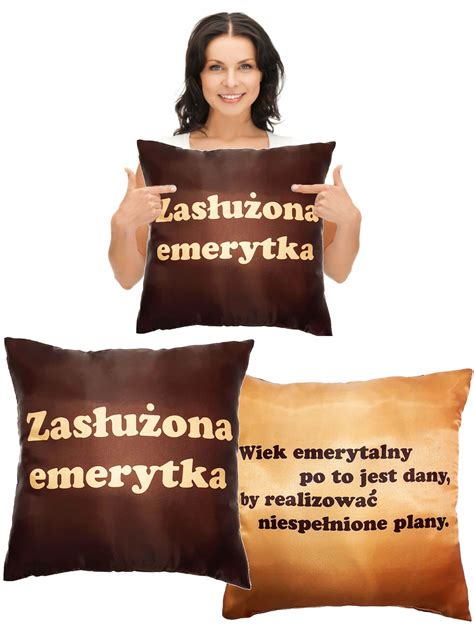 PODUSZKA prezent na emeryturę DLA EMERYTKI EMERYTA emerytura emeryt