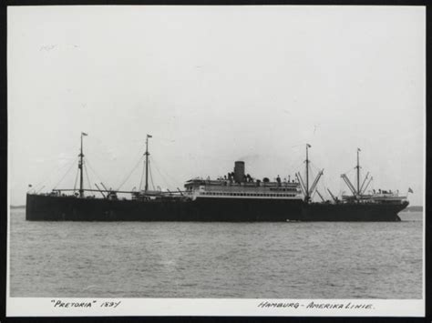 Photograph Of Pretoria Hamburg Amerika Line National Museums Liverpool