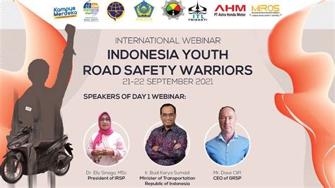 Indonesia Youth Road Safety Warriors Webinar Youtube