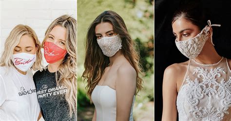 26 Fashionable Wedding Worthy Face Masks For Brides Grooms Bridal Parties And Guests Praise