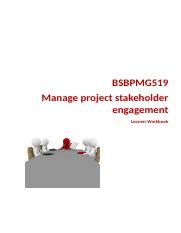 Bsbpmg Learner Workbook V R Docx Bsbpmg Manage Project