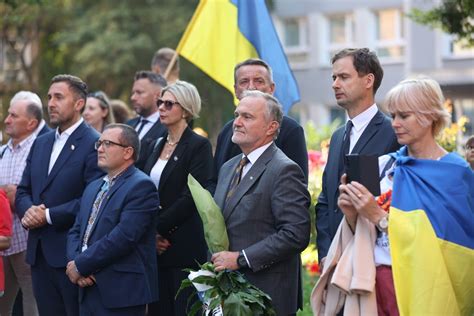 Prezydent Gdyni na obchodach Święta Niepodległości Ukrainy Gdynia