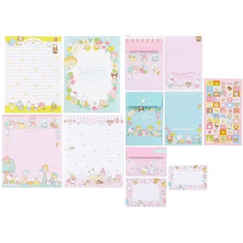 Ano Kit Conjuntos De Papel De Carta Sanrio Characters