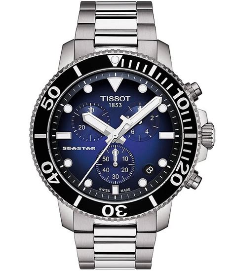 Tissot Seastar 1000 Blue Dial Chronograph Watch | Dillard's