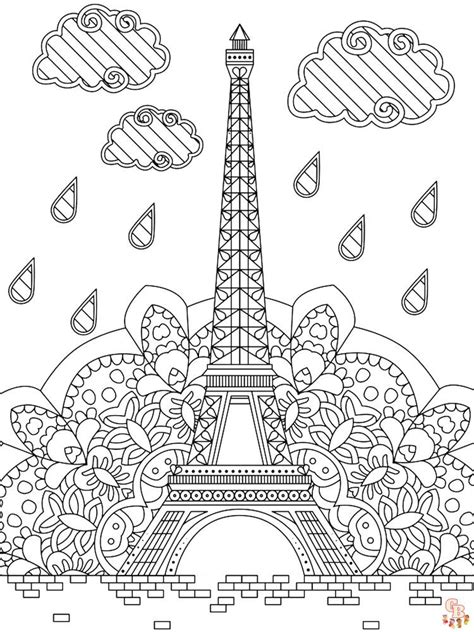 Découvrez des coloriage Tour Eiffel à imprimer pour les enfants