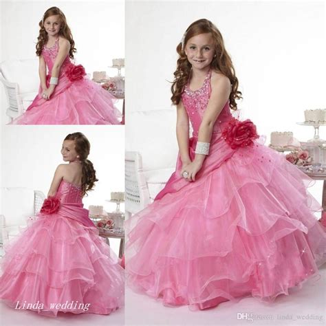 Girls 2024 Organza Pageant Dress Cupcake Princess Party Dress From