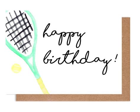 Happy Birthday Tennis Racket Card Happy Birthday Steve Jobs Quotes