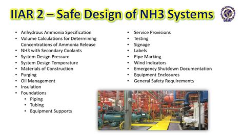 Iiar 2 Safe Design For Ammonia Refrigeration Systems Ammonia Psm