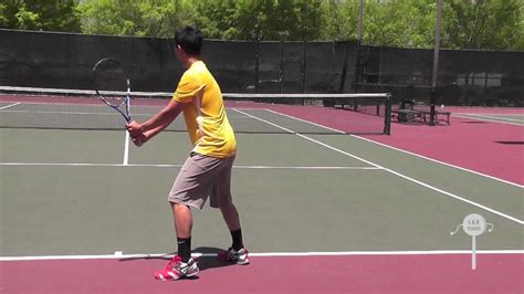 How To Hit A Tennis Backhand Topspin Two Handed In HD