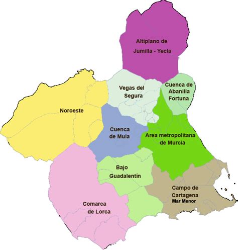 Mapa De Murcia Provincia Municipios Tur Stico Y Carreteras De