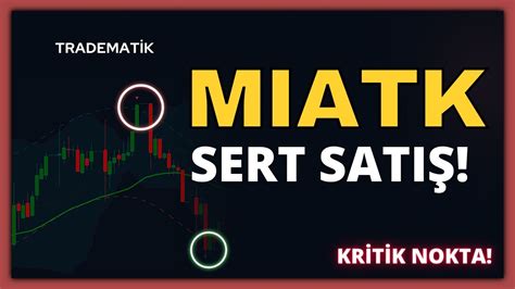 Mia Teknoloji En Kr T K Nokta Miatk Teknik Analiz Miatk Hisse