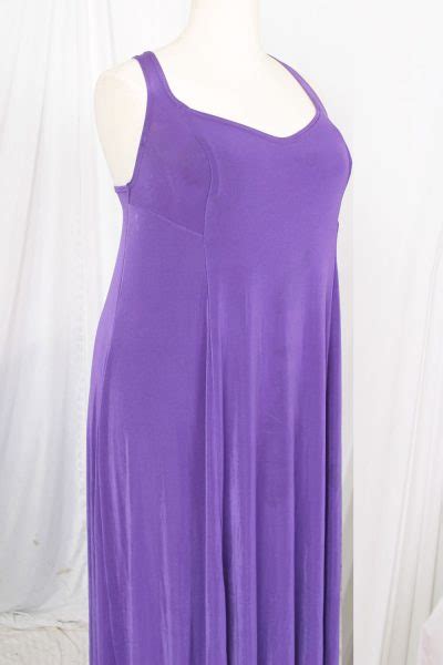 Plus Size Slip Dress Evening Gown Amethyst Slinky Peggy Lutz