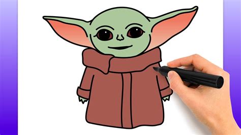 Cómo Dibujar A Baby Yoda Fácil Tutorial De Dibujo Paso A Paso YouTube