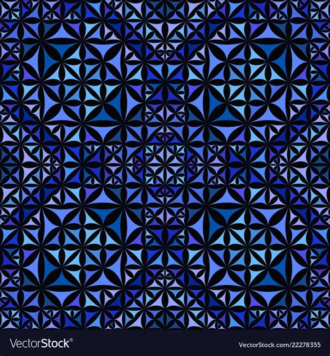 Blue Seamless Kaleidoscope Pattern Background Vector Image