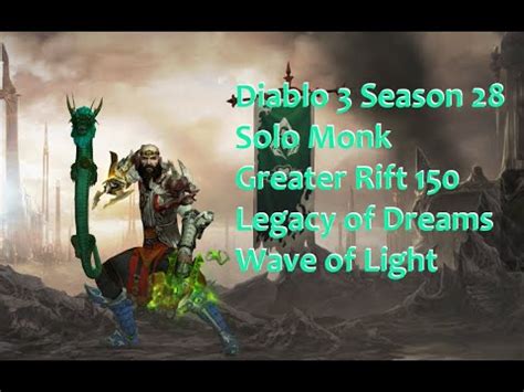 Diablo Season Solo Monk Greater Rift Wave Of Light Legacy