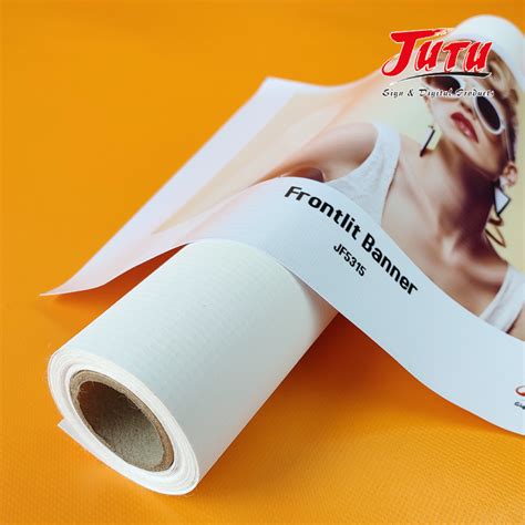 Jutu Non Toxic Laminated Banner Frontlit Flex Banner For Wide Format