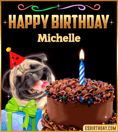 Happy Birthday Michelle  🎂 Images Animated Wishes【28 S】