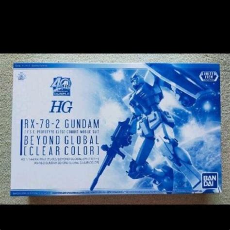 HG RX 78 2 Gundam BEYOND GLOBAL Clear Color EBay