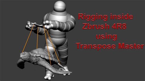 Easy Zbrush Rigging Inside Zbrush 4R8 Using Transpose Master 02