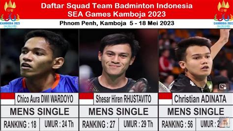 Daftar Squad Team Badminton Indonesia Di Sea Games Pbsi Andalkan