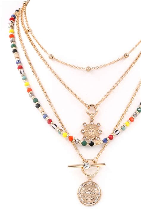 MULTI Layered Chain Necklace - Necklaces