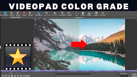 VideoPad Color Grade Tutorial YouTube