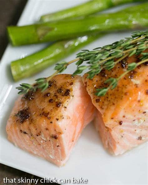 Maple Mustard Glazed Salmon That Skinny Chick Can Bake