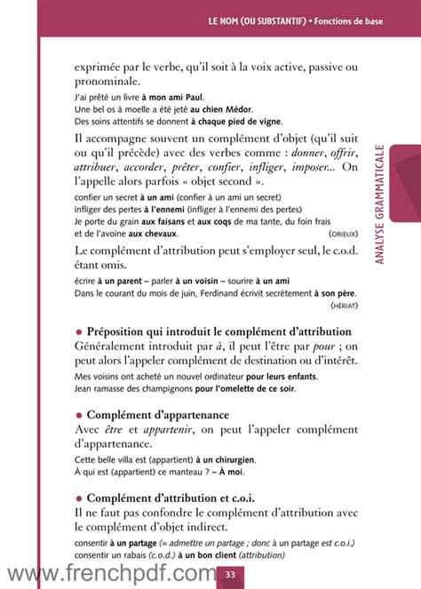 Grammaire Et Analyse Analyse Grammaticale Et Analyse Logique Pdf