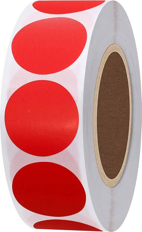 Amazon Hybsk Color Coding Dot Labels Inch Round Gloss Paper