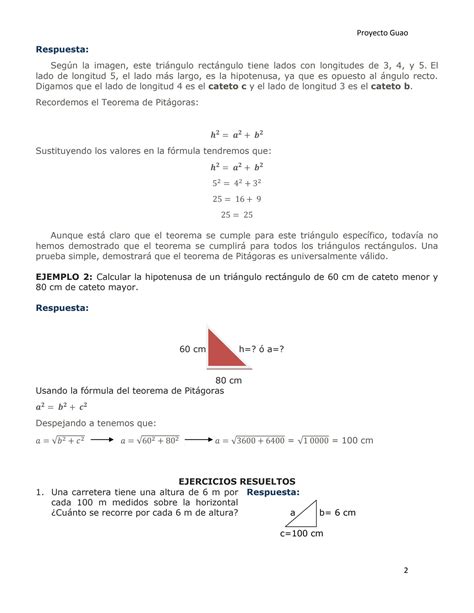 SOLUTION Teorema De Pit Goras 1 1 Studypool