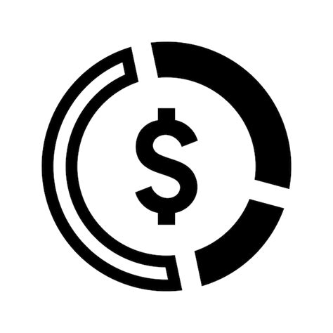 Premium Vector Money Pie Chart Icon