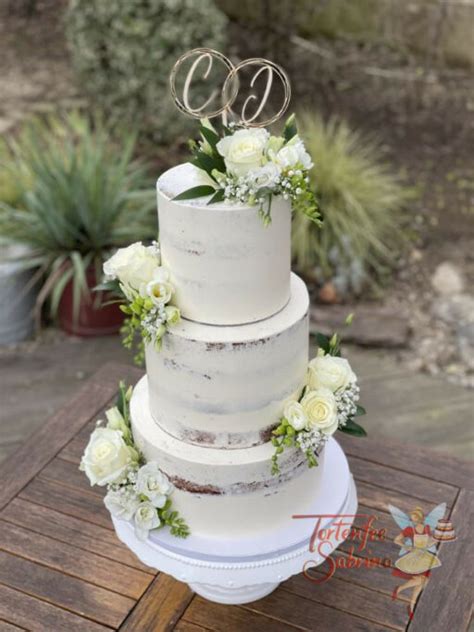 Hochzeitstorte Zarte Wei E Rosen Tortenfee Sabrina