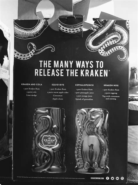 Pin By Amanda Zapien On Drinks Kraken Rum Bourbon Drinks Rum Recipes