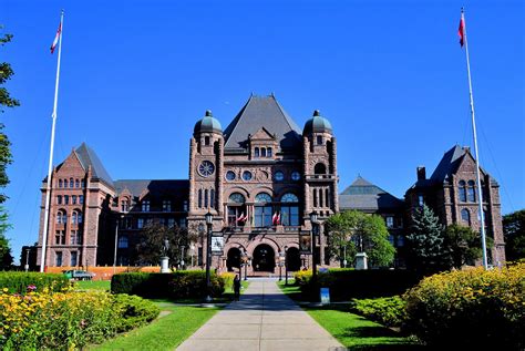 Ontario Legislative Building At Queens Park In Toronto Canada