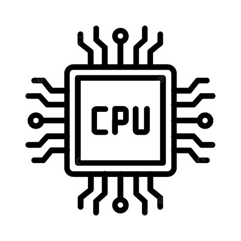 Cone Da Linha Da Cpu Png Essencial Cpu Ferragens Imagem Png E