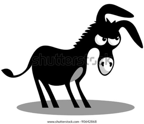 Stubborn Mule Stock Vector (Royalty Free) 90642868