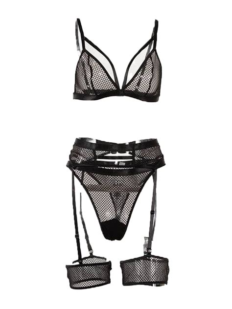 S I Conjunto Lingerie De Renda Pe As Blair Duas Cores Libb