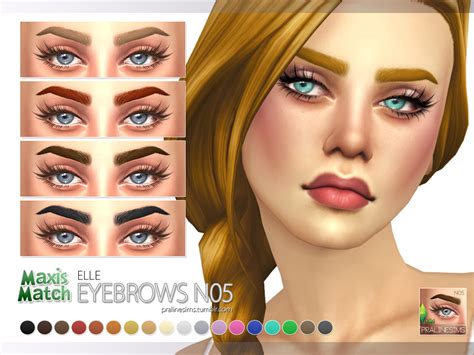 Pralinesims Maxis Match Eyebrow Pack N01