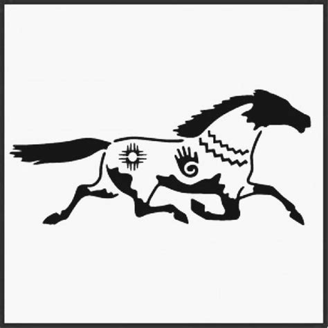 Native American Horse | Native american horses, Horse stencil, Native ...