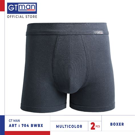 Jual GT MAN BOXER 704BW BX MULTICOLOR ISI 2 PCS CELANA DALAM