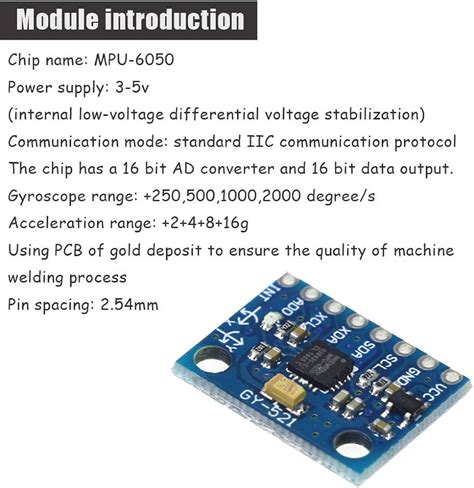 Gy Mpu Axis Accelerometer Gyroscope Module Off