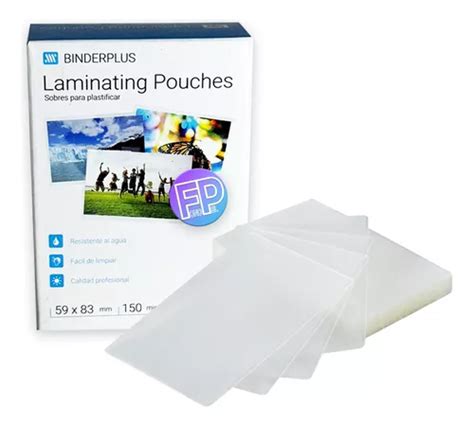 Sobres Pouch Plastificado Plastificar 59 83 150mic X 100 Uni