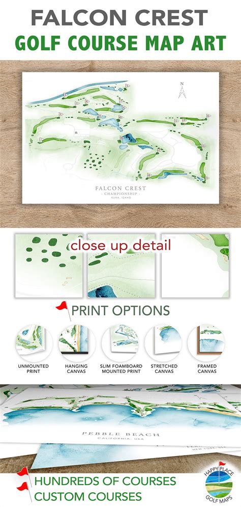 Falcon Crest Golf Course Map, Championship Course ID Golf Layout