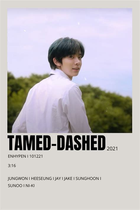 ENHYPEN TAMED DASHED In 2023 Kpop Posters Minimalist Poster Music