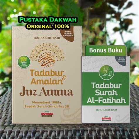 Jual Tadabur Dan Amalan Juz Amma Bonus Buku Tadabur Surah Al Fatihah