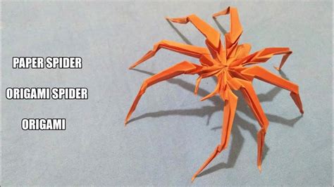 Paper Spider Origami Spider How To Make A Paper Spider Origami